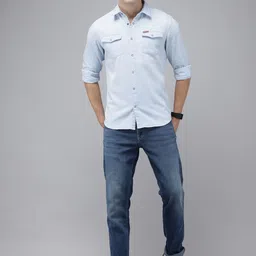 Pepe Jeans Chambray Opaque Pure Cotton Casual Shirt-picture-30