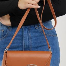 Styli Brown Solid Sling Handbag-picture-9
