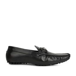 Bata Men's Black Casual Loafers-image-3