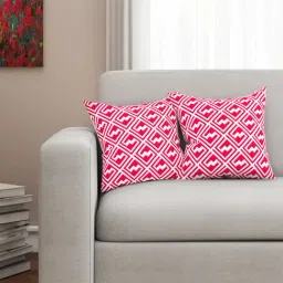 SEJ by Nisha Gupta Pink Cushion Covers - Set of 2-image-28