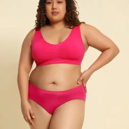 Van Heusen Women Wireless Anti Spillage Seamless Flatknit Bra - Beetroot Purple-picture-29