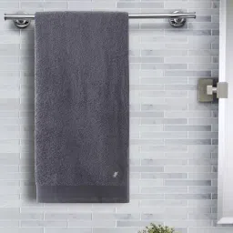 Maspar Grey Cotton 550 GSM Large Bath Towel - Set of 1-picture-37