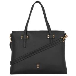 Baggit Obscure Black Solid Medium Handbag-image-105