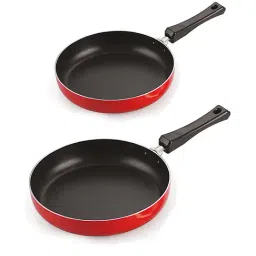 Nirlon Non-Stick Red Aluminium Cookware Set of 2-Pieces - (2.6mm)-42