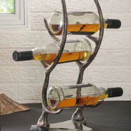 Troveas Silver Aluminium Bottle Holder-image-30