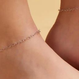 Zavya 92.5 Sterling Silver Anklet for Women (Pair of Anklets) in Rhodium-Plating-image-70
