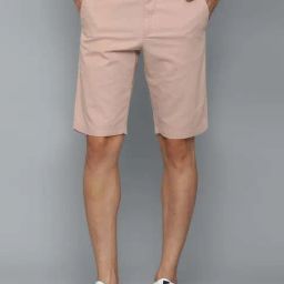 Allen Solly Peach Cotton Slim Fit Shorts-image-62