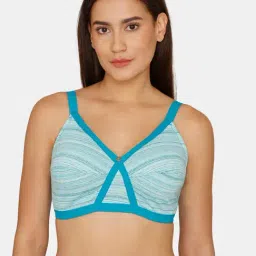 Zivame Blue Non-Wired Full Coverage Bra-14