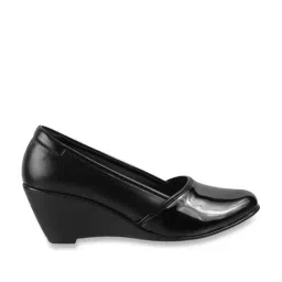 Metro Women's Black Wedge Pumps-image-36