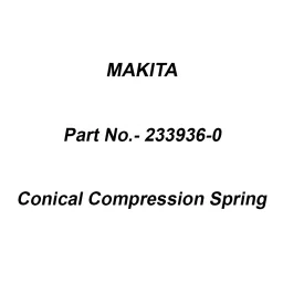 Makita Conical Compression Spring for HR4002, Part No 233936-0-31
