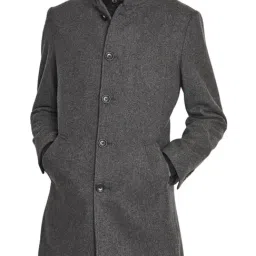 Bruun & Stengade Grey Slim Fit Coats-image-2