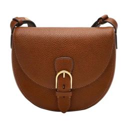 Fossil Everleigh Brown Medium Leather Shoulder Bag-10