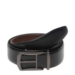 Teakwood Leathers Black & Brown Leather Reversible Belt for Men-24