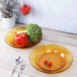 Duralex Lys Amber Toughened Glass 23 cm Soup Plate - Set of 6-image-71