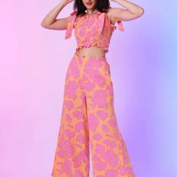 Globus Orange & Pink Printed Co-Ord Set-image-30