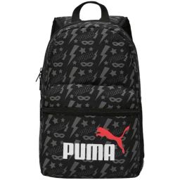 Puma Black Printed Backpack-image-126