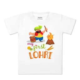 Arvesa Kids Typography Printed Applique T-shirt-picture-12