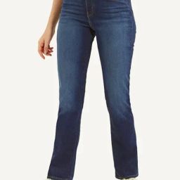 Levi's Dark Blue Slim Straight Fit Jeans-image-59