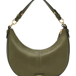 Fossil Shae Green Small Leather Hobo Bag-14