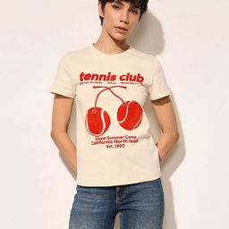 ONLY Women Typography Printed Round Neck Cotton T-shirt-picture-12