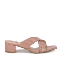 Bata Women's Pink Cross Strap Sandals-6