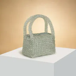 Forever Glam by Pantaloons Green Embellished Medium Handbag-image-38