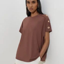 Wardrobe by Westside Brown Solid Top-16