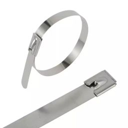 RS PRO Cable Tie Ball Lock 100x4.6 mm Metallic 316 Stainless Steel-image-71
