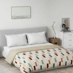 DDecor Primary Collection Brown Cotton Geometric Double Dohar-image-70