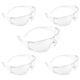 3M Safety Goggles Polycarbonate Clear Lens & Frame Anti Scratch & Anti-Fog, SF201AF (Pack of 5)-11