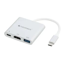 Neopack Silver 3 In 1 Usb-C Hub Multiport Adapter-2