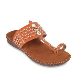 Metro Women's Tan Kolhapuri Sandals-image-82