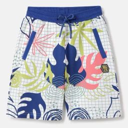 Blue Giraffe Boys Multi Pure Cotton Printed Shorts-picture-28