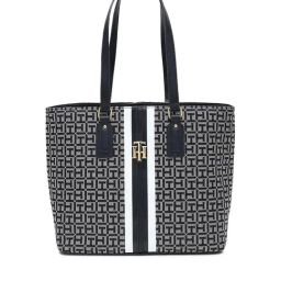 TOMMY HILFIGER Jacquard Blue Women Tote Bag-27
