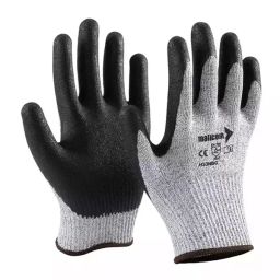 Mallcom NBR Coated Seamless Nitrile Gloves Black & Grey 203.2 mm (8 Inch), H33NBG (Pack of 1 Pair)-image-6