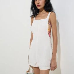 Nuon by Westside Off-White Solid Dungaree-picture-6