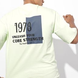 The Roadster Lifestyle Co. Men Printed Drop-Shoulder Sleeves Pure Cotton T-shirt-image-83