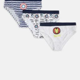 Pantaloons Junior White Printed Briefs (Pack Of 3)-image-90