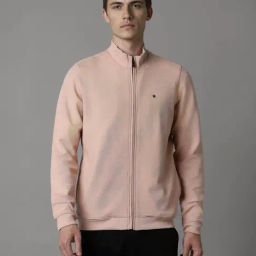 Louis Philippe Peach Cotton Regular Fit Sweatshirt-picture-32