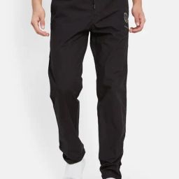 Octave Black Cotton Regular Fit Trackpants-picture-15