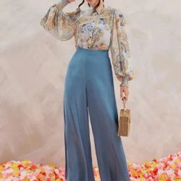 SELVIA Dusty White Printed Shirt-picture-43
