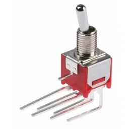 RS PRO Toggle Switch PCB Mount On-(On) DPDT Through Hole Terminal, 7347198P-74