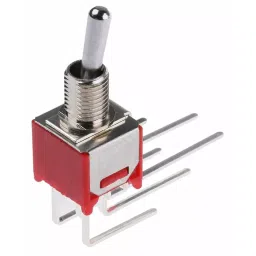 RS PRO Toggle Switch PCB Mount On-(On) DPDT Through Hole Terminal, 7347198P image 3