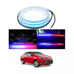 Cartronics 120cm Police strip Type Led  Red Blue  For TOYOTA Yaris-image-43