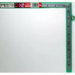 Shinwa Rules Stainless Steel Curved Scale Silver with Magnet 520x260x1.4 mm, 68535941-24
