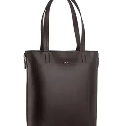 Tohl Rp1 Carlise Mocha Brown Solid Leather Tote-0