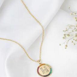 Joker & Witch Golden Starlet Alphabet H Necklace-picture-29