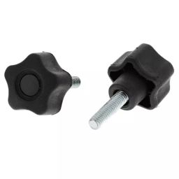 RS PRO Black Multiple Lobes Clamping Knob M6 Threaded Stud, 7027579-image-31