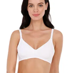 Amante White Non Wired Non Padded Seamless Bra-image-43