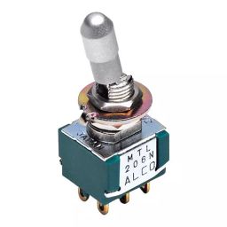 ALCOSWITCH - TE CONNECTIVITY Toggle Switch, Spdt, 6A, 125Vac, Panel, MTL106D-3